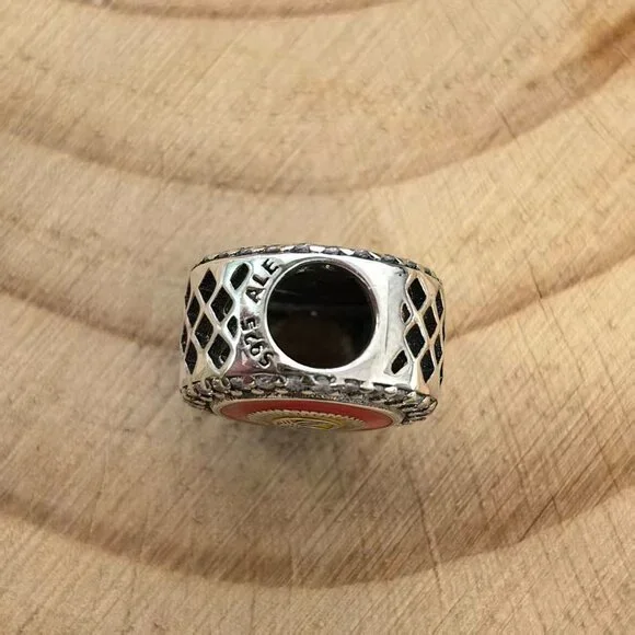 Pandora Kyrgyzstan Flag Charm Pendant, S925 Silver Jewelry - Picture 4 of 4